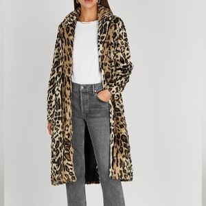 FREE PEOPLE CHLOE LEOPARD DUSTER SIZE SMALL